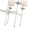Z-Lite Emily 5 Light Chandelier, Polished Nickel & Off White 3033-5PN - alternate 7